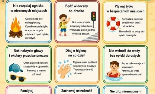Zdjęcie do Bezpieczne wakacje 